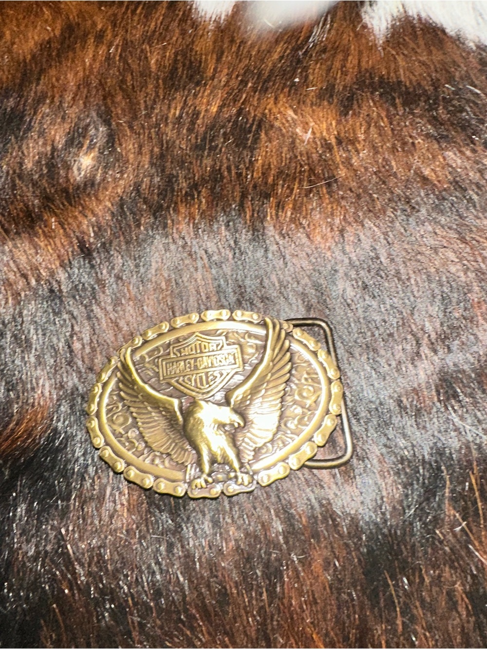 Harley-Davidson Gold Eagle Belt Buckle